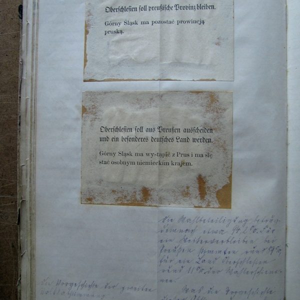 Karty i wyniki głosowania z 1922 r. nad przynależnością Górnego Śląska, do Prus bądź też utworzenia samodzielnego kraju związkowego