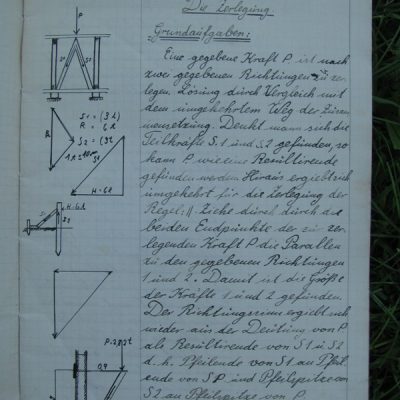Zeszyt do statyki, przykładowa strona