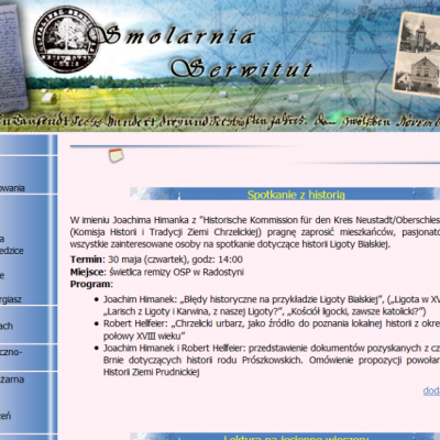 Widok strony głównej