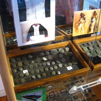 Gablota z guzikami z okresu wojen napoleońskich